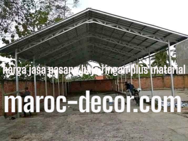 harga jasa pasang baja ringan plus material
